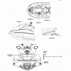 Ultra LX (JT1500-GBF) Наклейки предупреждения