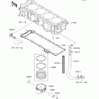 Ultra LX (JT1500-GBF) Цилиндр и поршни