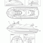 WAVE RUNNER VX CRUISER-VX1100BK VX DELUXE VX1100BK/VX1100AK Наклейки предупреждения