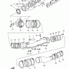 VX CRUISER_VX1100BK VX DELUXE VX1100BK/VX1100AK Выхлопная система 1