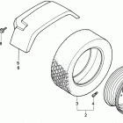 H5518 AC2-B MULTI-PURPOSE TRACTOR, JPN, VIN# TZAC-3600001 Заднее колесо