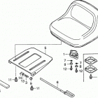 H2113 HMA LAWN TRACTOR, USA, VIN# MZBF-6200001 Сидение