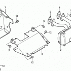 H5518 AC2-B MULTI-PURPOSE TRACTOR, JPN, VIN# TZAC-3600001 Глушитель
