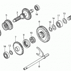 H5013 AC2-B MULTI-PURPOSE TRACTOR, JPN, VIN# FAHA-4300001 Lower Countershaft (1)