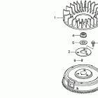 HA4118 H38A LAWN TRACTOR, USA, VIN# MZCH-6000001 Маховик