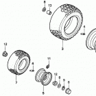 H2113 HMA LAWN TRACTOR, USA, VIN# MZBF-6200001 Wheel