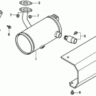 H2113 HMA LAWN TRACTOR, USA, VIN# MZBF-6200001 Глушитель