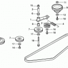 H4013 SAN-A LAWN TRACTOR, JPN, VIN# MZAR-1000001 TO MZAR-1999999 Drive Pulley (h4013)