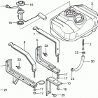 H5013 AC2-B MULTI-PURPOSE TRACTOR, JPN, VIN# FAHA-4300001 Топливный бак