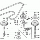 HT4213 SA LAWN TRACTOR, JPN, VIN# MAAT-5000001 TO MAAT-5099999 Blade Shaft + Driven Pulley (ht4213)