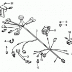 HA4118 H38A LAWN TRACTOR, USA, VIN# MZCH-6000001 Жгут проводов