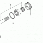 H4518H HSA-A LAWN TRACTOR, JPN, VIN# MZAT-1000001 TO MZAT-1999999 Input Shaft (h4514h, H4518h)