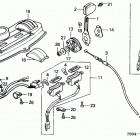 HT3810K2 SA LAWN TRACTOR, JPN, VIN# HT3810-5200001 TO HT3810-5299999 Instrument Panel + Throttle Lever