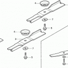 HA4118 H38A LAWN TRACTOR, USA, VIN# MZCH-6000001 Rotary Blade