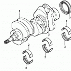 H6522 A4 COMPACT TRACTOR, JPN, VIN# TZAD-1000001 TO TZAD-1001869 Коленвал