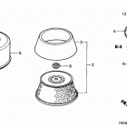 HT3810K2 SA LAWN TRACTOR, JPN, VIN# HT3810-5200001 TO HT3810-5299999 Air Cleaner (ht3810-k1-k2)
