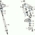 HT3810K2 SA LAWN TRACTOR, JPN, VIN# HT3810-5200001 TO HT3810-5299999 Steering Wheel + Steering Shaft