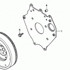 H6522 A4 COMPACT TRACTOR, JPN, VIN# TZAD-1000001 TO TZAD-1001869 Маховик