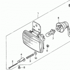H5518 AC2-B MULTI-PURPOSE TRACTOR, JPN, VIN# TZAC-3600001 Фара