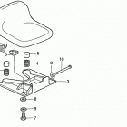HA4118 H38A LAWN TRACTOR, USA, VIN# MZCH-6000001 Сидение