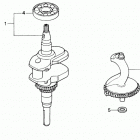 H4013 SAN-A LAWN TRACTOR, JPN, VIN# MZAR-1000001 TO MZAR-1999999 Crankshaft (h4013)