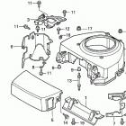 HA4118 H38A LAWN TRACTOR, USA, VIN# MZCH-6000001 Fan Cover