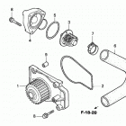 H5518 NA2-B MULTI-PURPOSE TRACTOR, JPN, VIN# TZAC-2000001 TO TZAC-2499999 Водяной насос