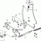 HA4118 H38A LAWN TRACTOR, USA, VIN# MZCH-6000001 Height Adjusting Lever