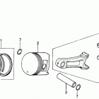 H5013 AC2-B MULTI-PURPOSE TRACTOR, JPN, VIN# FAHA-4300001 Поршни