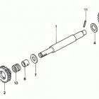 H6522 A4 COMPACT TRACTOR, JPN, VIN# TZAD-1000001 TO TZAD-1001869 Auxiliary Idle Shaft