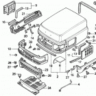 H6522 A4 COMPACT TRACTOR, JPN, VIN# TZAD-1000001 TO TZAD-1001869 Капот