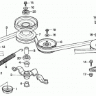 HT3810K1 SA LAWN TRACTOR, JPN, VIN# HT3810-5100001 TO HT3810-5199999 Blade Shaft + Driven Pulley (ht3810-k1-3813)