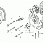 H4013 SAN-A LAWN TRACTOR, JPN, VIN# MZAR-1000001 TO MZAR-1999999 Cylinder Head (h4013)
