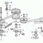 HT3810K2 SA LAWN TRACTOR, JPN, VIN# HT3810-5200001 TO HT3810-5299999 Blade Shaft + Driven Pulley (ht3810k2-3813k1)
