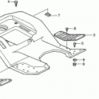 HA4118 H38A LAWN TRACTOR, USA, VIN# MZCH-6000001 Заднее крыло