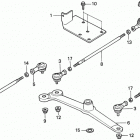 H5518 AC2-B MULTI-PURPOSE TRACTOR, JPN, VIN# TZAC-3600001 Rear Steering Arm