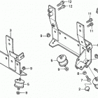H5518 AC2-B MULTI-PURPOSE TRACTOR, JPN, VIN# TZAC-3600001 Крепление двигателя