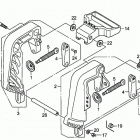 BF20DK0 SHA Кронштейн транца (струпцина)