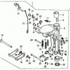 BF8AY XA Поворотный кронштейн,рычаг рулевого управления