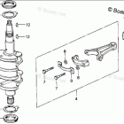 BF100F LA PISTON & CRANKSHAFT