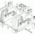 BF25D6 SHA Кронштейн транца (струпцина)