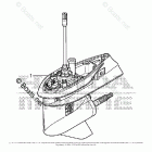 BF115DK1 LA Gear Case Assy.