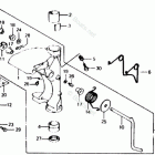 BF100D SA Swivel Case + Swivel Shaft + Tilt Lever