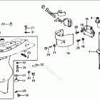 BF100D SA Extension Case + Gear Case + Shift Rod