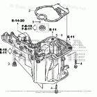 BF15DK2 SHA Oil Case + Oil Pan Gasket
