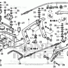BF250A LA Front Cover Bracket + Front Lock Shaft