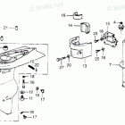 BF100Z LA Extension Case + Gear Case + Shift Rod