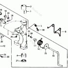 BF100B LA Swivel Case + Swivel Shaft + Tilt Lever