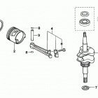 BF5A6 LA Коленчатый вал и поршни