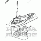 BF225D XDA Gear Case Assy.